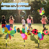 6 x Brand New HIULLEN 6 Pieces Garden Windmill, Outdoor Windmill, Reflective Windmill, Children s Windmill, Animal Windmill, Decorative Windmill for Patios, Gardens, Balconies, Yards - RRP €115.2