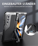 1 x RAW Customer Returns Beeasy for Samsung Galaxy Z Fold 4 Case, 360 Degree Outdoor Shockproof Protective Case with S Pen Holder and Hinge Protection, Robust Metal Heavy Duty Case with Screen Protector and Stand - RRP €35.99