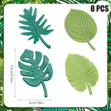 1 x Brand New Pack of 8 Plant Fridge Magnets, 3D Refrigerator Magnets, Decorative Magnets, Tropical Leaves Magnets, for Refrigerator Locker Kitchen Home Office - RRP €20.4