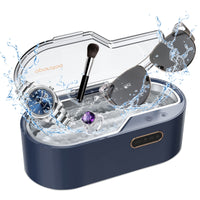 1 x RAW Customer Returns Ultrasonic cleaning device glasses, 450ml ultrasonic device with 4 time settings 45KHz, professional ultrasonic cleaner for jewelry, glasses, watches, silver, rings, necklaces, razors, coins - RRP €40.33