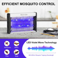 1 x RAW Customer Returns Morole Electric Insect Killer, Type-C Mosquito Trap with Switch, 3200v Insect Killer with Cable, Wall-Mounted Ultraviolet Mosquito Lamp, Indoor and Outdoor Use - RRP €29.99