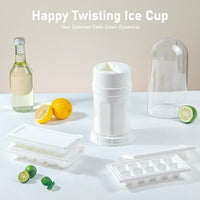 3 x Brand New AZOMKER ice cube tray, ice cube container, ice cube container with lid, ice cubes, ice cube tray with lid, ice cube tray white  - RRP €32.97