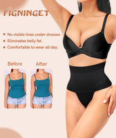 1 x Brand New Figninget Shapewear Women Tummy Control, High Waist Shaping Panties Tummy Control Briefs String Thong Shaper Briefs Strong Shaping Underwear - RRP €27.6