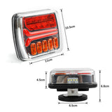 1 x RAW Customer Returns Qiping 12V Magnetic Wireless LED Trailer Tail Lights Kit for Car Trailers, Caravans, Agricultural Vehicles, Campers - Rechargeable, Waterproof, with E-mark - RRP €99.99