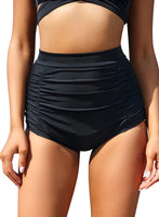 1 x RAW Customer Returns SHEKINI Women s Swimming Trunks Swimwear Super High Waist Sport Bikini Bottoms Summer Classic Black Abdominal Control Swimming Shorts Swimsuit for Women M, Black  - RRP €25.67