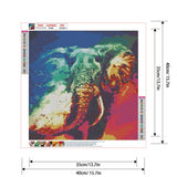 3 x Brand New DCIDBEI 40x40cm 5D Diamond Painting Kits square, DIY Diamond Painting Set Animals Anime, Paint by Numbers Set Living Room Bedroom Decoration-Giant Elephant Melts - RRP €61.2