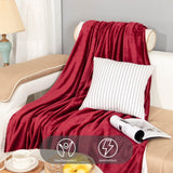 1 x RAW Customer Returns RATEL Double Layer Velvety Fleece Blanket, Red 150 200 cm Super Soft Blankets, 420GSM Enhanced Blanket for Sofa Chairs Bed - Easy to Care for, Warm, Cozy and Durable - RRP €33.26