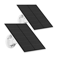 1 x RAW Customer Returns Solar Panel for Security Camera, 5W USB Solar Panel for Outdoor Rechargeable Battery Camera with Micro USB and USB-C Port, Solar Panels with 9.8ft Cable, 2 Pack - RRP €42.99