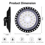 1 x RAW Customer Returns 100W LED spotlight UFO LED workshop lamp, 10000LM LED industrial lamp, LED hall spotlight hall lighting 6500K cold white, LED high bay light for workshops and factory halls industry A . - RRP €37.3