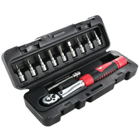 1 x RAW Customer Returns HSEAMALL 1 4 Torque Wrench Set, 2-24Nm Adjustable Torque Wrench Torsion Wrench for Road Bike TUV Motorcycle - RRP €48.88