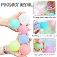 22 x Brand New Lets Joy Reusable Water Balloons, 20 Pack Silicone Water Balloons Water Toys, Self-Closing Water Bombs, Quick-Fill Water Bomb Set, Kids Summer Outdoor, Pool Parties - RRP €360.36