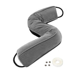 1 x RAW Customer Returns Draft Excluder for Doors 90 cm, Washable Draft Excluder Door Heavy Windstopper Door Fits tightly to the door, gray - RRP €20.16