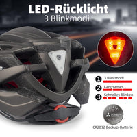 1 x RAW Customer Returns Shinmax Bicycle Helmet Men Women Bicycle Helmets with Visor Removable Goggles MTB Helmet with LED Rear Light for Adults Cycling Helmet Breathable Adjustable Safety Protection Road Bike Helmet NR-096 - RRP €43.99