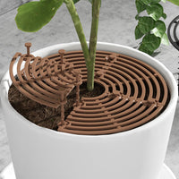 1 x Brand New KOAHDE flowerpot grid, plant protection grid, flowerpot cover, plant protection cat, black flowerpot floor protection, plant protection for children pets, flowerpot cover, black, coffee color - RRP €20.4