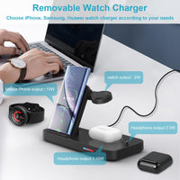 1 x RAW Customer Returns 4 in 1 charging station for Samsung Watch and mobile phone, inductive charging station for Samsung Galaxy Watch 6 5 Pro 4 3 Active 2 1 Buds , wireless charger for Samsung S24 S23 S22, iPhone 15 Pro - RRP €27.53