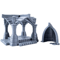 2 x Brand New 3D Vikings Fishing Village - Pavilion and unique vertical boathouse, scale 28 32mm, Perfect for creating a fishing village in tabletop RPGs, wargames and board games - RRP €47.98