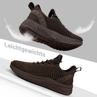 1 x RAW Customer Returns Feethit Sneakers Men s Running Shoes Sports Shoes Sneakers Non-Slip Rubber Soles Lightweight and Breathable for Walking Brown 46 - RRP €32.99