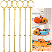 32 x Brand New Itoyx Etagere Rods Set Etagere 3 Tiers Vintage Metal Rod Gold Rods Kit Rod for Wedding Cake Cake Stand Round Silvery-6  - RRP €467.84