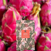 9 x Brand New Set of scented sachets, scented bags for hanging, scented sachets for drawers, cupboards, wardrobes, coat hangers, suitcases, cars, in jungle design, mix of 4 scents 9 x 14.5 cm, Sweet Fruity, 4  - RRP €92.34