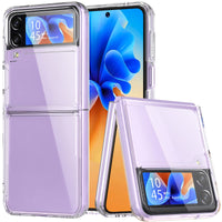 1 x RAW Customer Returns BESINPO Samsung Galaxy Z Flip 4 Case, Samsung Z Flip 4 Case, All-Round Protection Shockproof Scratch-Resistant Mobile Phone Case Soft TPU Bumper Case Outdoor Cover Protective Case for Samsung Z Flip4 5g - Transparent - RRP €16.99