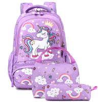 1 x RAW Customer Returns Kimwadalh Girls Backpacks for Primary Children s Backpacks Unicorn School Backpack Girl Backpacks School Bag Unicorn Girls Backpack Set Travel Daypack - RRP €36.99