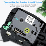 1 x RAW Customer Returns 3x XemaX compatible label tape for Brother P-touch tapes 12mm TZe-231 Brother 0.47 tape cassette for Brother PT-1010 D400 H105 H100LB H101 H100R 1000 D200 H107 H101GB Cube Plus, black on white - RRP €12.0