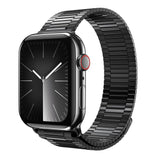 1 x RAW Customer Returns LULULOOK Stainless Steel Bracelet Compatible with Apple Watch Strap 41mm 40mm 38mm for Men Women, Strong Magnetic Metal Loop Replacement Band for iWatch Series 9 8 7 SE 6 5 4 3 2 1 Black  - RRP €25.99