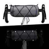 4 x Brand New JOLY FANG Bicycle Handlebar Bag with Shoulder Straps for Road and Mountain Bikes, Shoulder Bag Gray  - RRP €120.0