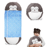 1 x RAW Customer Returns LUFEEMGA 2 in 1 Foldable Baby Sleeping Bag Soft Sleeping Bag with Pillow Toy Sleeping Bag for Boys Girls Gift Bag Husky, M  - RRP €30.0