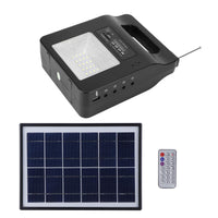 1 x RAW Customer Returns Solar Generator Portable Power Station Portable Battery Generator with FM Speaker USB Charger Solar Panel Bulb for Outdoor Camping Travel Emergency - RRP €79.31