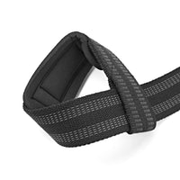 4 x Brand New NYLM lifting aids strength training - padded lifting straps for fitness and professional bodybuilding - more grip strength without annoying cutting, black gray - RRP €144.0