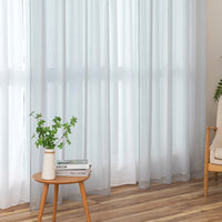 1 x RAW Customer Returns MIULEE Set of 2 Sheer Voile Curtains with Eyelets Transparent Curtain Made of Voile Polyester Eyelet Curtain Transparent Living Room Airy Decorative Curtain for Bedroom 140 X 235 cm W x H , Grommet Top Gray - RRP €32.19