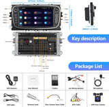 1 x RAW Customer Returns  32G Android 11 Car Radio for Ford Focus II Mondeo 9 S-Max C-Max Kuga 2008-2011 with Carplay Android Auto 7 Inch Touchscreen Radio USB HiFi WiFi GPS Navigation AHD Camera MIC - RRP €157.21