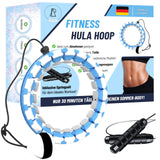 2 x RAW Customer Returns ARIPORT Smart Fitness Hula Hoop for weight loss - Includes skipping rope for an effective full-body workout - won t fall off Weight, massage nubs smart counter Extendable to 60-100cm  - RRP €52.84