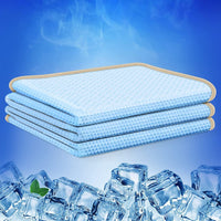 1 x RAW Customer Returns KANKAEU Cooling Blanket 200x230cm, Cooling Blanket for Sleeping, Summer Blanket Sweat-Absorbing and Breathable, Cooling Blanket for Better Sleep, Cooling Blanket Cool and Skin-Friendly, Blue - RRP €18.71