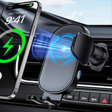 1 x RAW Customer Returns Beeasy 15W Fast Wireless Charger Car - Mobile Phone Holder Car With Charging Function - Automatic Inductive Qi Charging Station Car - Mobile Phone Holder Car Charger Ventilation for iPhone Samsung Huawei LG etc. - RRP €34.99