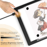 1 x RAW Customer Returns Light table A4, magnetic light plate drawing, tracing light pad, light pad for children, artists, animation, sketching, tattoo with artist s glove and bag - RRP €34.86