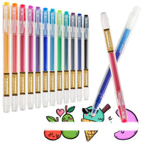 1 x RAW Customer Returns Ezigoo Erasable Ballpoint Pen, 12 Colorful Rollerball Pens Erasable, 0.7 mm Ballpoint Pen Erasable for Students, Children and Adults, for Office, School Supplies - RRP €11.78