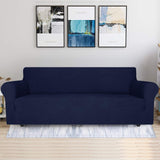 1 x RAW Customer Returns Ystyle 4 Seater Sofa Cover with Armrests, Cat Scratch Resistant Sofa Cover, Stretch Sofa Cover, Heavy Winter Sofa Cover, Stain Resistant Washable Non-Slip Sofa Cover, Blue - RRP €46.99