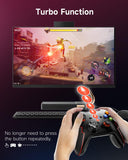 1 x RAW Customer Returns EasySMX Wireless PC Controller Game Controller PC Wireless Bluetooth Gamepad with Hall Trigger Dual Vibration Turbo Function, Compatible with PC PS3 Switch Android TV TV Box Mobile Phone Tablet Laptop Red - RRP €30.24