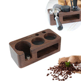 1 x RAW Customer Returns HAMON tamper station 58mm, portafilter holder made of walnut wood, tamper coffee distributor, tamping station for barista accessories, 58mm coffee tamper station with silicone cushion, adjustable height - RRP €41.34