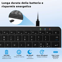 1 x RAW Customer Returns Qulose Wireless Bluetooth Keyboard 12 - RRP €20.4