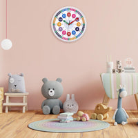 6 x Brand New ACCSHINE Children s Silent Wall Clock Vintage 30 cm Roman Numeral Quartz Large Battery Operated Easy to Read for Room Home Kitchen Bedroom Office School White  - RRP €108.84