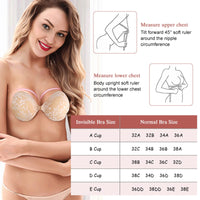 1 x Brand New Voxshe Self-Adhesive Bras, Pack of 2 Adhesive Bra Backless Bra Strapless Lace Bra Invisible Reusable Nipple Covers for Backless Clothing - RRP €27.6