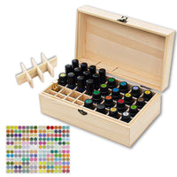 1 x RAW Customer Returns Nizirioo Essential Oils Wooden Box Essential Storage Box 36 Holes Wooden Essential Oil Storage Container Multifunctional Gift Storage Box for Fragrance Oils Essential Oils Nail Polish - RRP €21.47