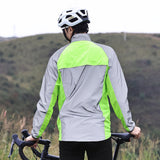 1 x RAW Customer Returns WOSAWE Men s Lightweight and Breathable High Visibility Reflective Jacket Suitable for Running, Jogging, Cycling Outdoor Sports Green XL  - RRP €44.99