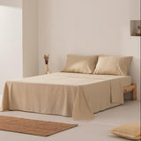 1 x RAW Customer Returns GAMUSI Bed Sheet Set 180 x 190 200, 100 Cotton, 4 Pieces, Breathable, Soft, White - RRP €38.66