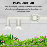 1 x RAW Customer Returns IMAYCC 150mm Adjustable Duct Fan Channel Fan Quiet Remote Control 540 m h 2-Speed 2600RPM Waterproof Smoke Extractor Fan Duct Fan for Grow Tents Hydroponics - RRP €83.89