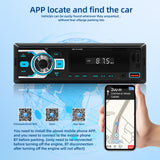 1 x RAW Customer Returns NHOPEEW 1 Din Car Radio - Car Radio with Double Bluetooth - FM Radio Receiver Support 7 Color Backlight - U Disk AUX in TF Card Play APP locate and find the car - RRP €21.6