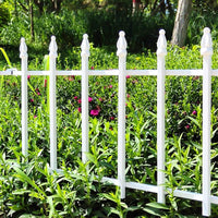 1 x RAW Customer Returns Thealyn Metal Decorative Garden Fence 57cm Wide x 45cm High 5 Panels, Total Length 2.8m Fence Panel Border Foldable Fence Landscape Fence for Flower Bed, Yard, Animal Barrier - RRP €58.33